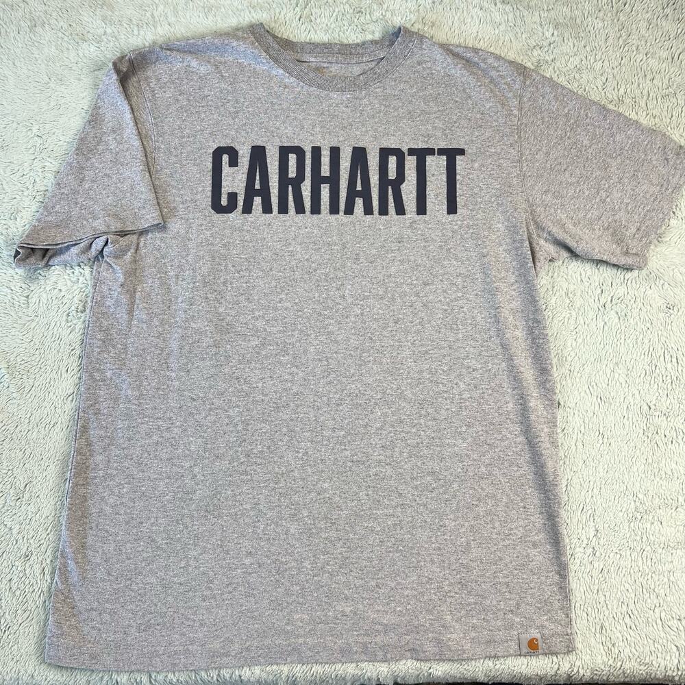 Carhartt Men's Graphic T-shirt Gray Size Medium